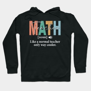 Funny Math Teacher Definition Hoodie